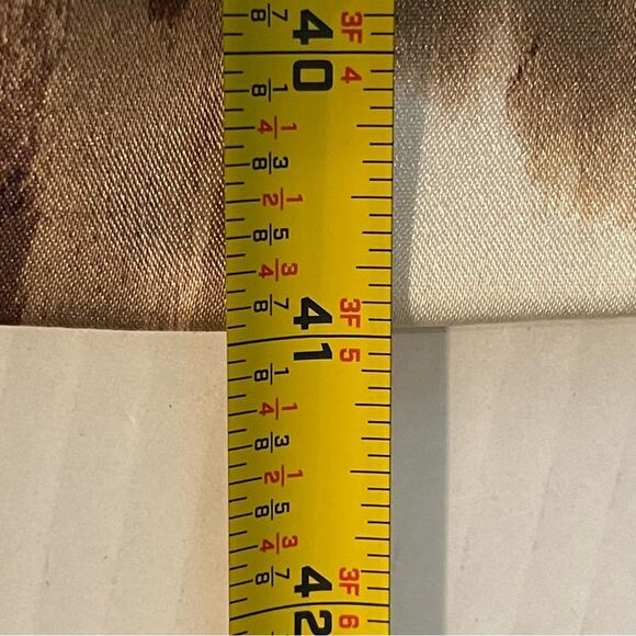 Maggy  London Brown Tan Ruched Fitted Party Event Feminine Dress NWOT Size 8 - Picture 13 of 13